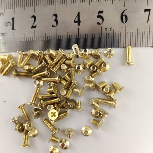 箱包螺丝m2.5十字金色螺丝钉