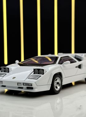 新豪迪合金车模1:32康塔什lp500s跑车声光回力玩具车模型摆件男孩