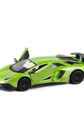 1/36裕丰五寸大牛LP750兰博基尼合金汽车模型SV开门摆件男孩玩具