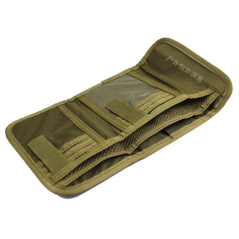 1000D CORDURA 전술 삼중 지갑 독수리 부리 후크 허리 교수형 EDC 카드 홀더 문서 보관 가방 내마모성 지갑