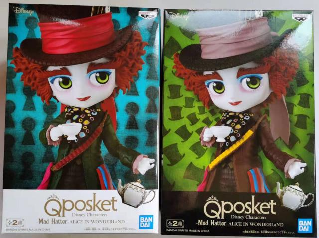 现货 日版 眼镜厂 迪士尼系列 qposket 真人版爱丽丝 疯帽子手办
