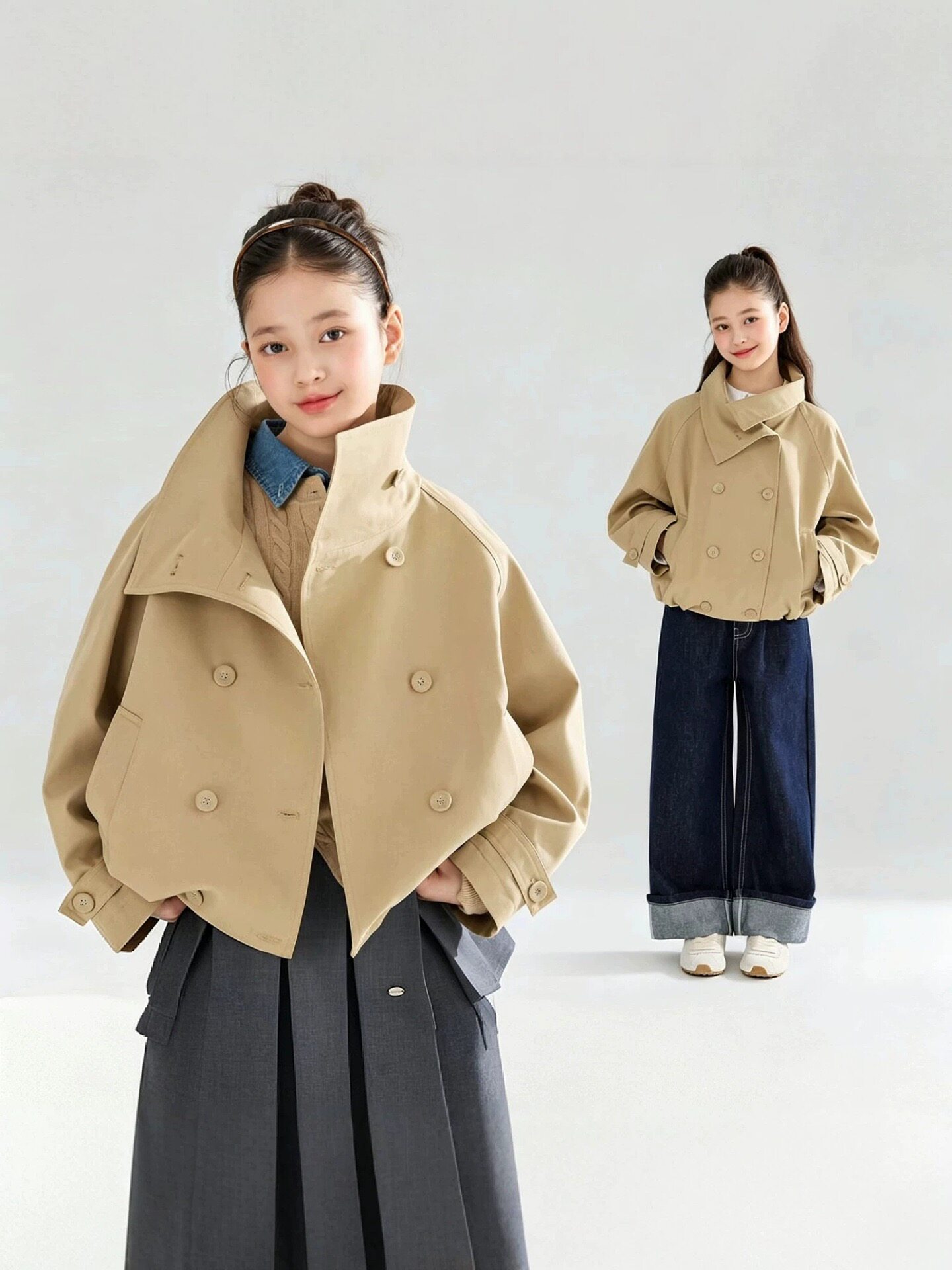 女童外套春秋装2026新款中大童上衣服秋季儿童夹克童装风衣女孩子