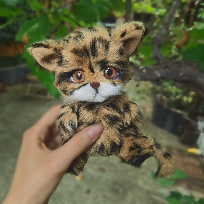 南姐手工 掌心小花豹 diy关节玩偶 娃娃材料包萌物可爱送女友礼物