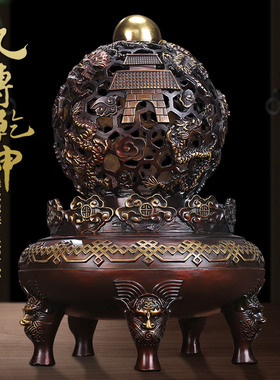 铜制九转乾坤鼎高档大气电视柜