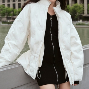 EOEZ鹅绒服2025冬季新款EZY7130 立领短款羽绒服女宽松休闲外套