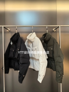 EOEZ鹅绒服2025冬季新款EZY7023 收腰款独特设计鹅绒服羽绒服