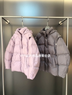 EOEZ鹅绒服2025冬季新款EZY7062 鹅绒服面包服加厚保暖连帽羽绒服