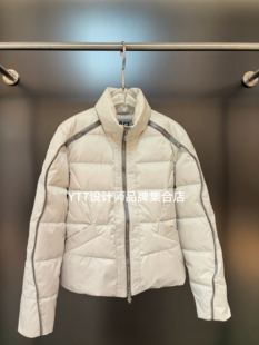 EOEZ鹅绒服2025冬季新款EZY7070 立领拉链短款保暖外套立领鹅绒服