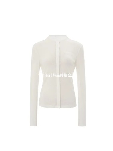 顺丰包邮 UNCODED｜2026春夏新款白色时尚休闲显瘦百搭长袖上衣