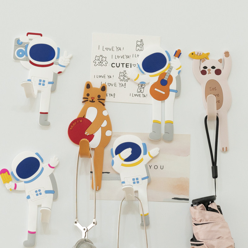 创意可爱宇航员挂钩冰箱贴磁力个性家居厨房装饰收纳INS风挂钥匙,家居饰品,冰箱贴,淘宝优惠券,粉丝福利购,淘宝优惠卷