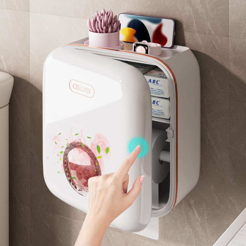 带植物香薰时尚简约双层纸巾盒