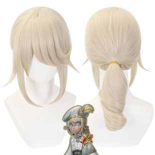 第五人格画家黄金比例cos假发艾格瓦尔登马尾造型 玫瑰网