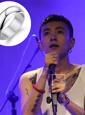 王北车同款戒指高级感潮牌个性