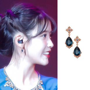 韩剧德鲁纳酒店iu同款气质耳环大全韩版优雅精致新款潮流耳坠耳饰