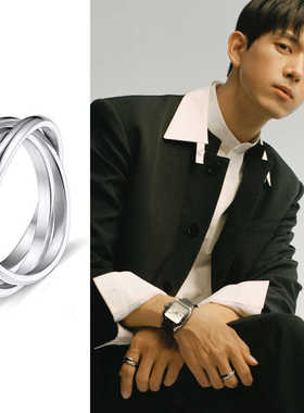 三环李现同款戒指百搭小众设计