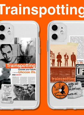 猜火车电影朋克摇滚原创安卓透明拼贴创意网红个性软壳手机壳适用13苹果12pro17maxr14iphone11xs78plus16