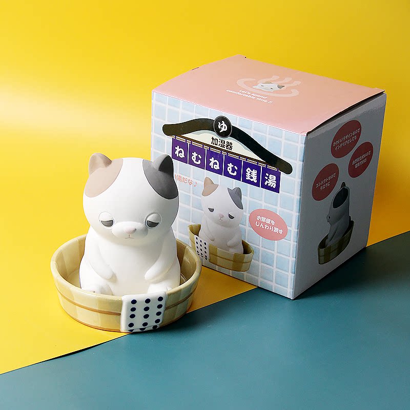 可爱猫咪柴犬摆件生日礼物加湿器