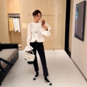 设计师款 Haners家韩国代购 女轻奢2026喇叭袖 现货白～ 衬衫 外套