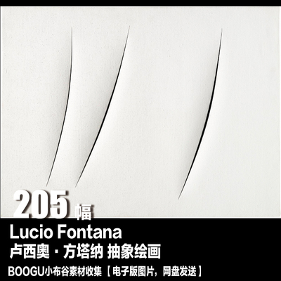 【阿根廷】卢西奥·方塔纳（Lucio Fontana）抽象绘画素材