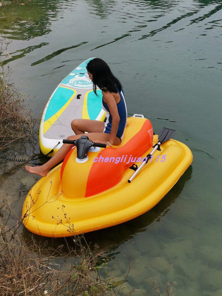 Мощная надувная моторная лодка, крепление для воды, водная игрушка, домашние мужчины и женщины свободно поворачивают руки к воде, чтобы оттолкнуться Изображение 1