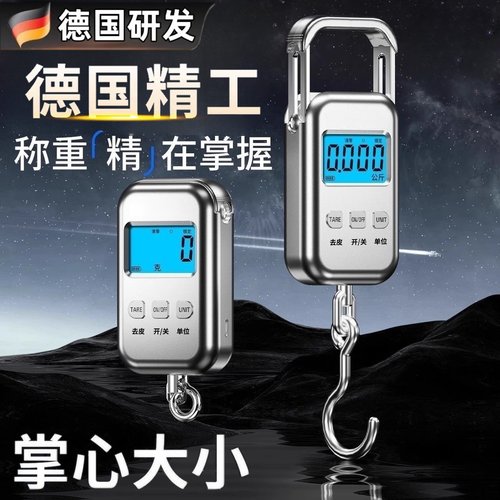2025新款手提电子秤便携式家用小型商用称高精度精准重弹簧称鱼器