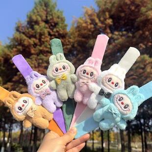 拉布布毛绒啪啪圈手环幼儿园学生奖品生日分享礼物小朋友新年礼物