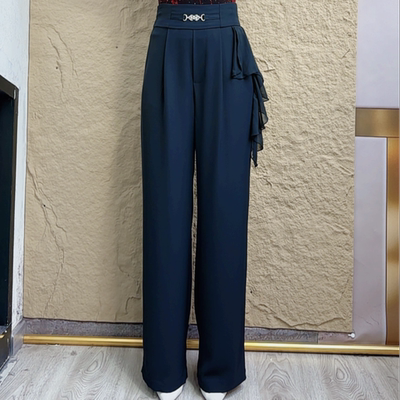 欢舞阁吉特巴摩登舞裤广场舞裤进口料百搭女士气质裤B0317