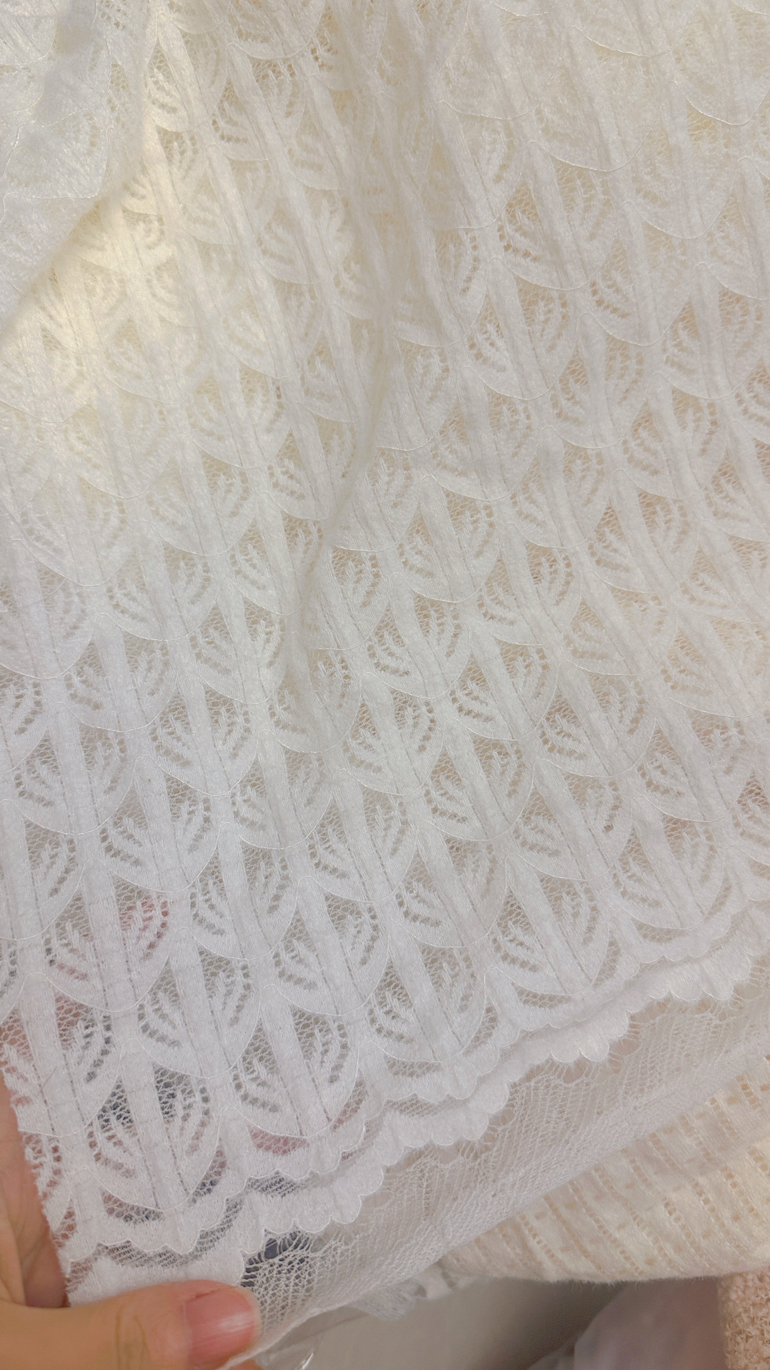 米色毛线编织肌理仿羊毛布料冬季毛衣服装围脖设计师面料