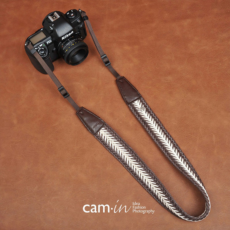 camin相機背帶復古文藝編織掛脖
