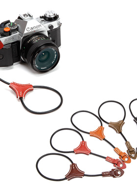 cam-in 真皮数码相机手腕带 圆孔型 适用莱卡富士索尼 微单 WS014