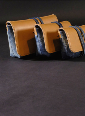 cam-in 真皮牛仔专业摄影器材收纳包相机包附件包内胆包 LCCB-001