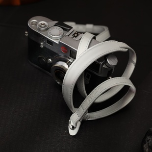 cam 相机背带真皮微单复古文艺挂绳斜跨牛皮手工富士徕卡肩带