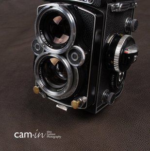 铜色 Rolleiflex闪光灯接口堵头 长款 cam9053 快门按钮 cam