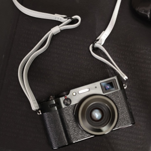 cam 相机背带真皮理光GR3X挂带GR4复古文艺挂绳索尼黑卡肩带