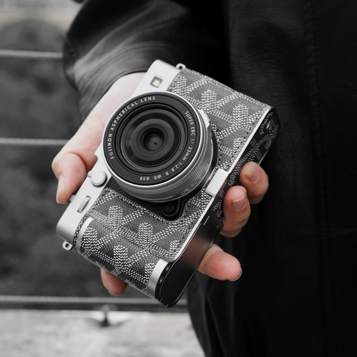 富士X-E5相机保护套XE5复古底座数码相机包手工定制相机套