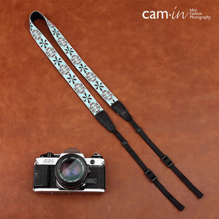 绣花单反肩带 相机背带微单复古文艺挂脖可调斜挎挂绳数码 cam