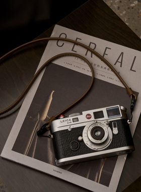 cam-in 相机背带微单真皮复古文艺挂脖GR挂绳牛皮快拆手工肩带