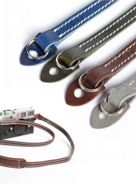 cam-in真皮牛皮数码相机背带适用莱卡富士微单摄影肩带圆孔 CS221