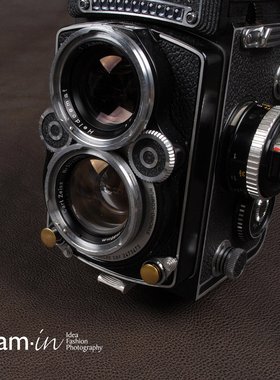 cam-in Rolleiflex闪光灯接口堵头+快门按钮 短款铜色 cam9052