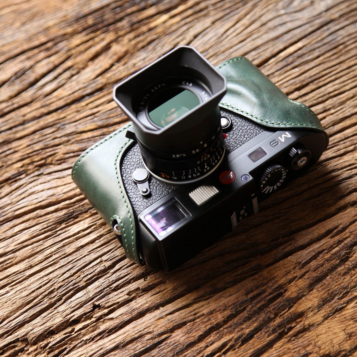 cam-in Leica徕卡M8 M9 M9P ME MM黑白机真皮套半套相机套CA027
