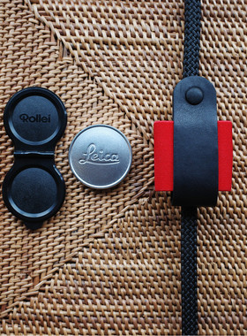 cam-in 手工真皮镜头盖电池滤镜便捷式皮套保护套保护袋防丢袋