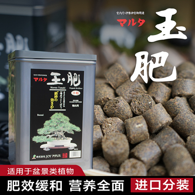 玉肥日本原装进口盆景松柏专用长效有机缓释肥颗粒花肥分装肥料盒