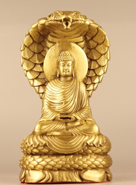 黄铜摆件铜大日如来佛家居装饰创意礼品工艺品