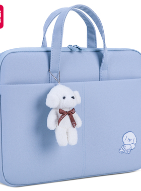 得力63756拉链袋手提包文件手提包a4收纳袋公文袋电脑包14寸