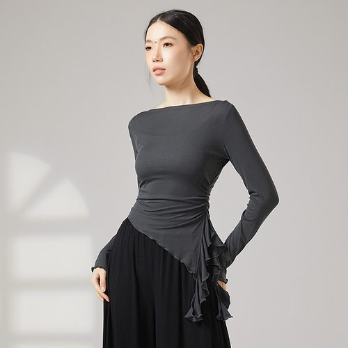 舞蹈服练功服女成人现代舞服上衣