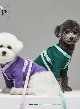 部分现货~韩国进口正品猫狗宠物Inherent马卡龙项圈胸背牵引绳