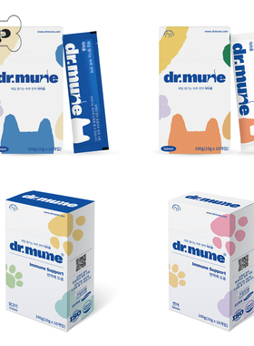 部分现货~韩国正品Dr.mune宠物猫狗冬虫夏草三文鱼鸡肉泥零食