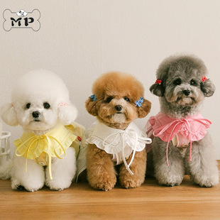 『Memory Pet』韩国rollingpepe宠物猫狗蝴蝶结荷叶边水手领披肩