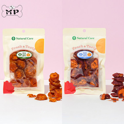 部分现货~韩国Natural Core人类级鸡肉鸭肉南瓜卷宠物狗零食