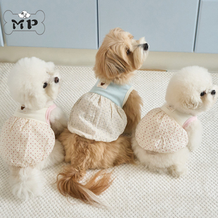 『Memory Pet』韩国代购bennys宠物猫狗轻盈透气波点气球型连衣裙